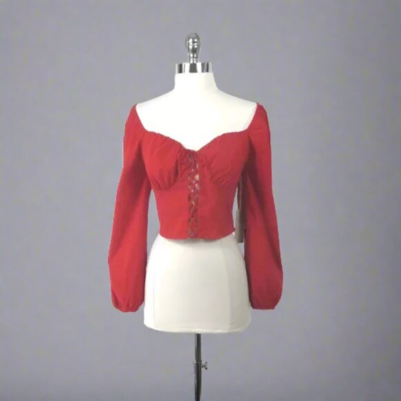 Off The Shoulders Corset Top L - Picture 1 of 9